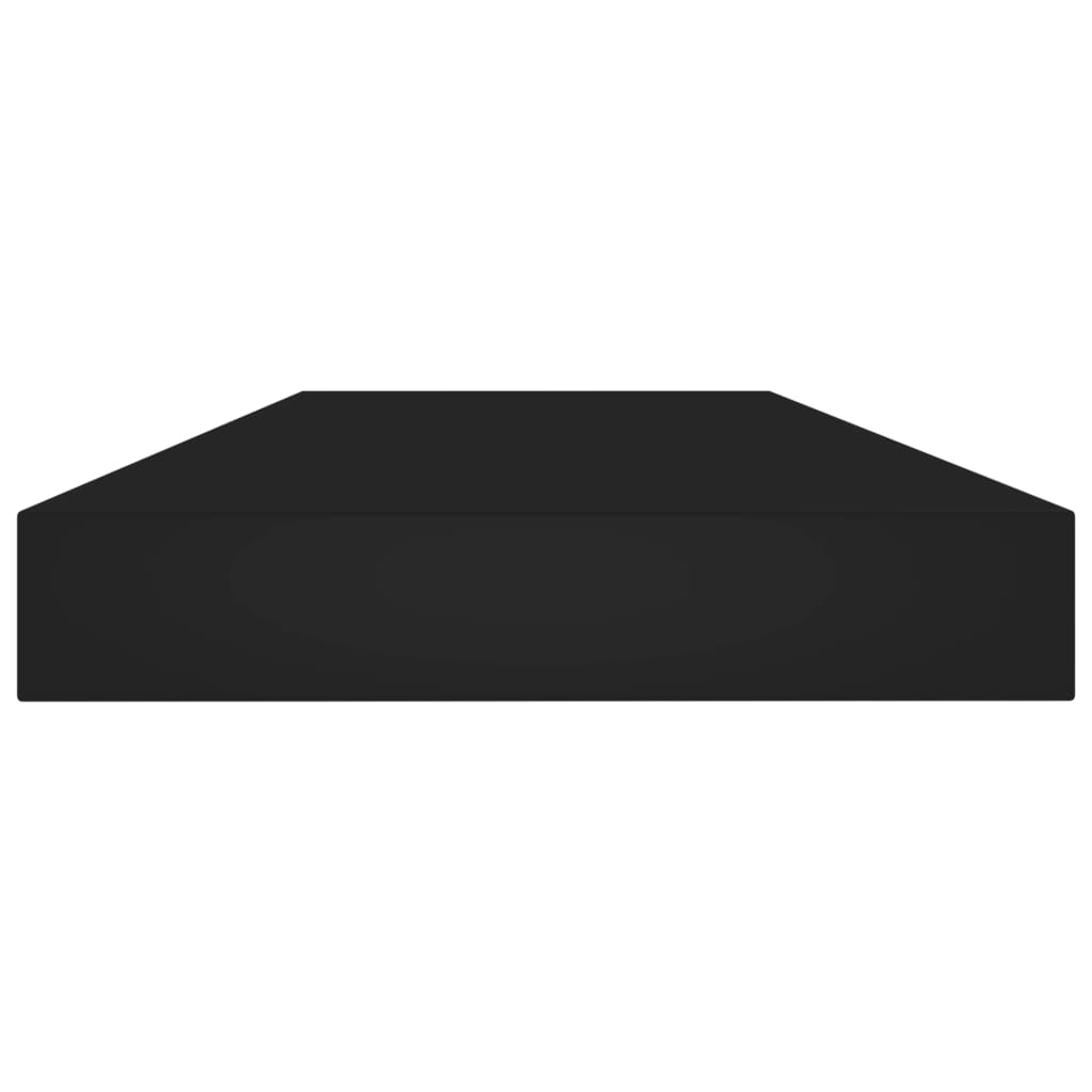 vidaXL Knygų lentynos plokštės, 8vnt., juodos, 80x10x1,5cm, MDP