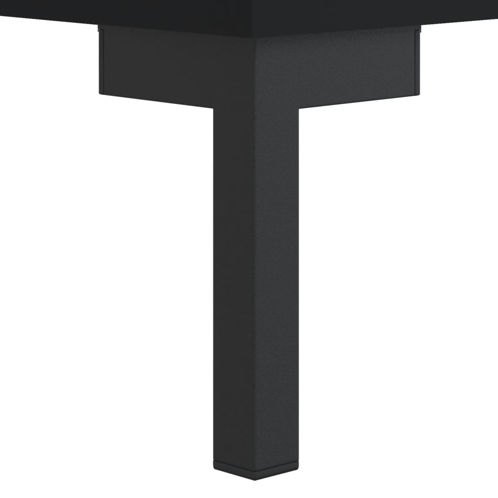 vidaXL Naktinė spintelė, juodos spalvos, 40x40x66cm, apdirbta mediena
