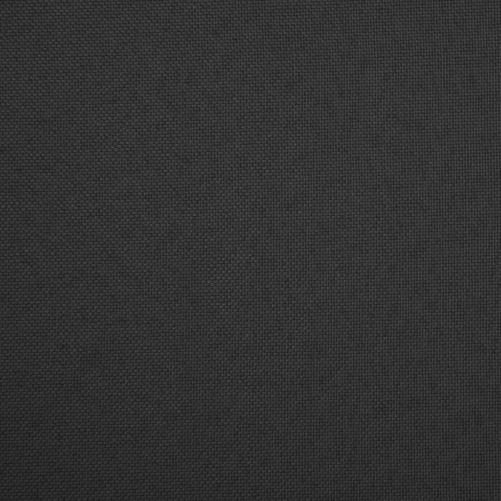 vidaXL Taburetės-daiktadėžės, 2vnt., juodos, dirbtinis linas