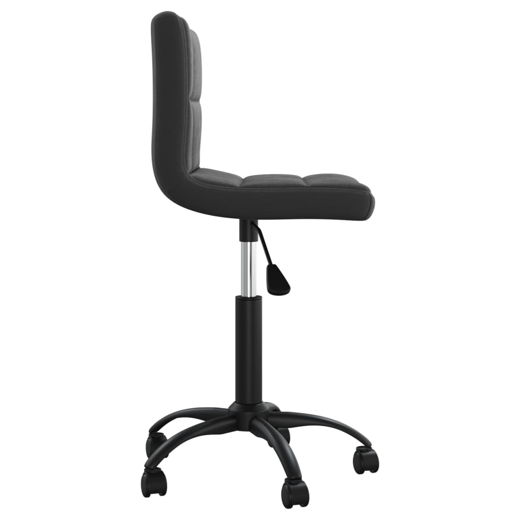 vidaXL Pasukama valgomojo kėdė, juodos spalvos, aksomas (334353)