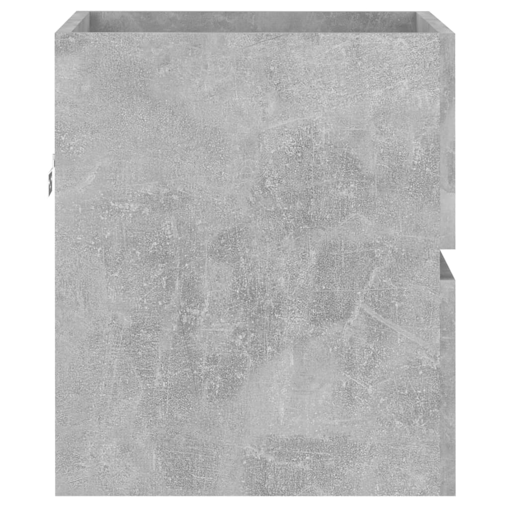 vidaXL Spintelė praustuvui, betono pilkos spalvos, 41x38,5x45cm, MDP