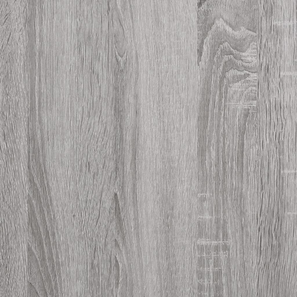 vidaXL Batų suoliukas, pilkas ąžuolo, 102x32x50cm, apdirbta mediena