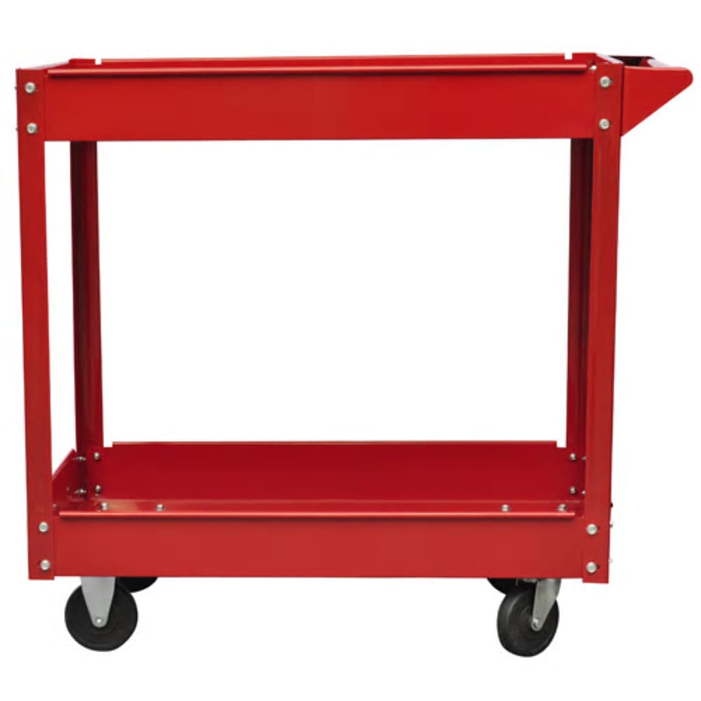 vidaXL Dirbtuvių įrankių vežimėlis, raudonos spalvos, 100kg