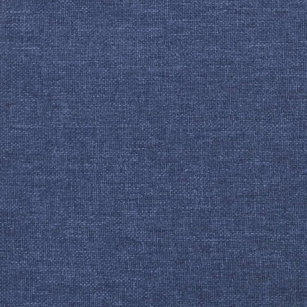vidaXL Lovos rėmas su spyruoklėmis, mėlynas, 120x200cm, audinys