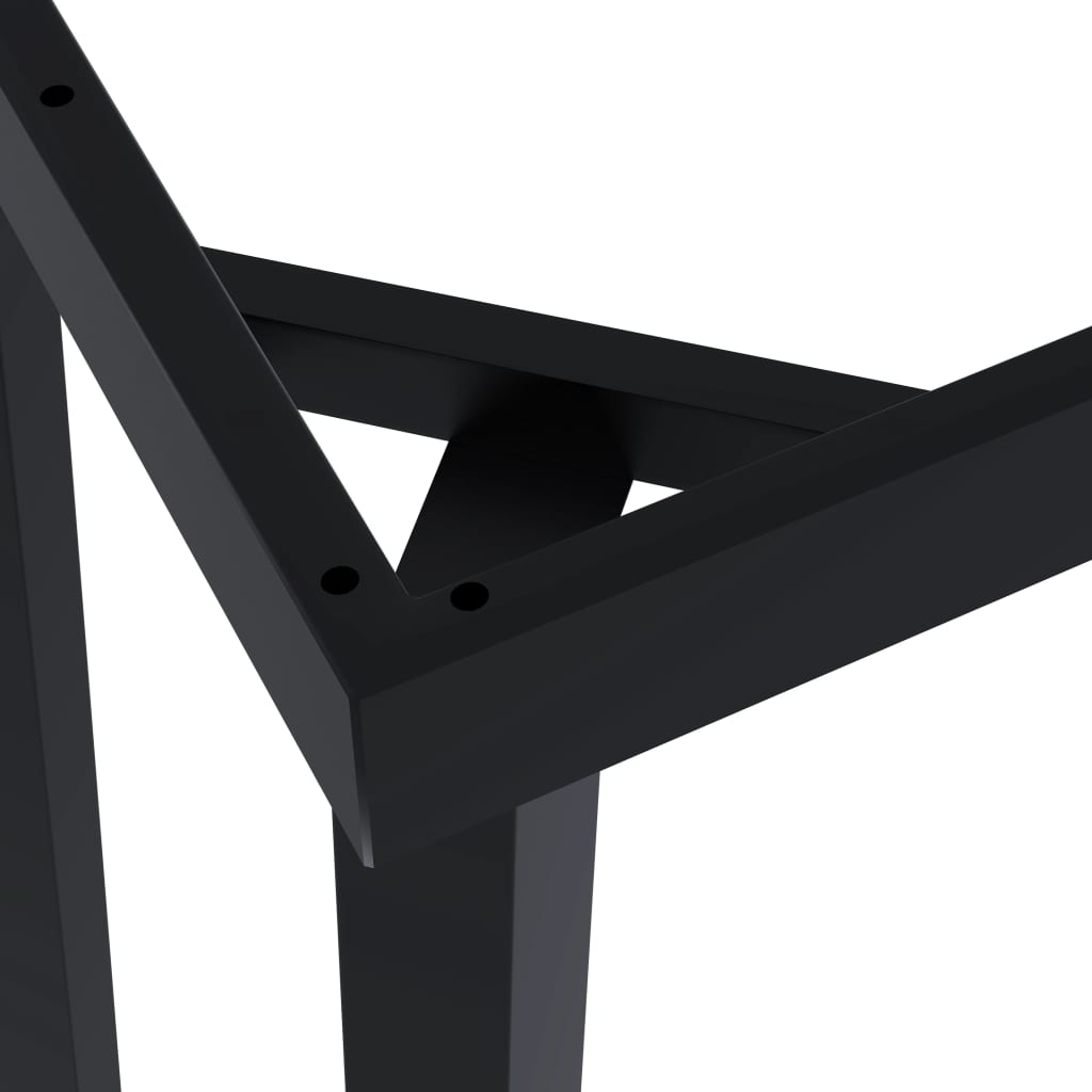 vidaXL Valgomojo stalo rėmas, 180x80x72cm, su V formos kojomis