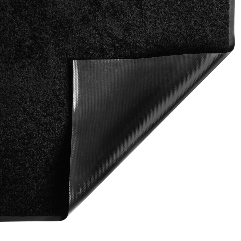 vidaXL Durų kilimėlis, juodos spalvos, 80x120cm