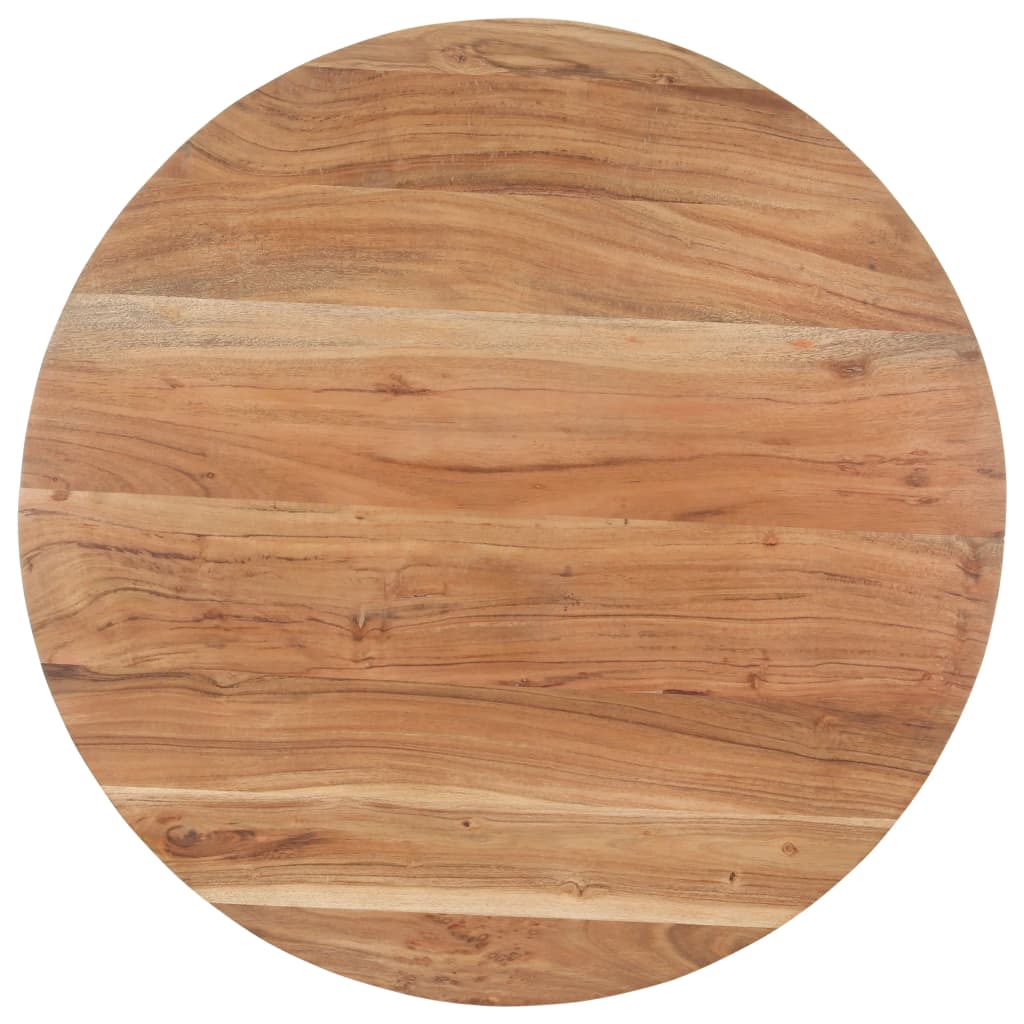 vidaXL Valgomojo stalas, 80cm, akacijos medienos masyvas