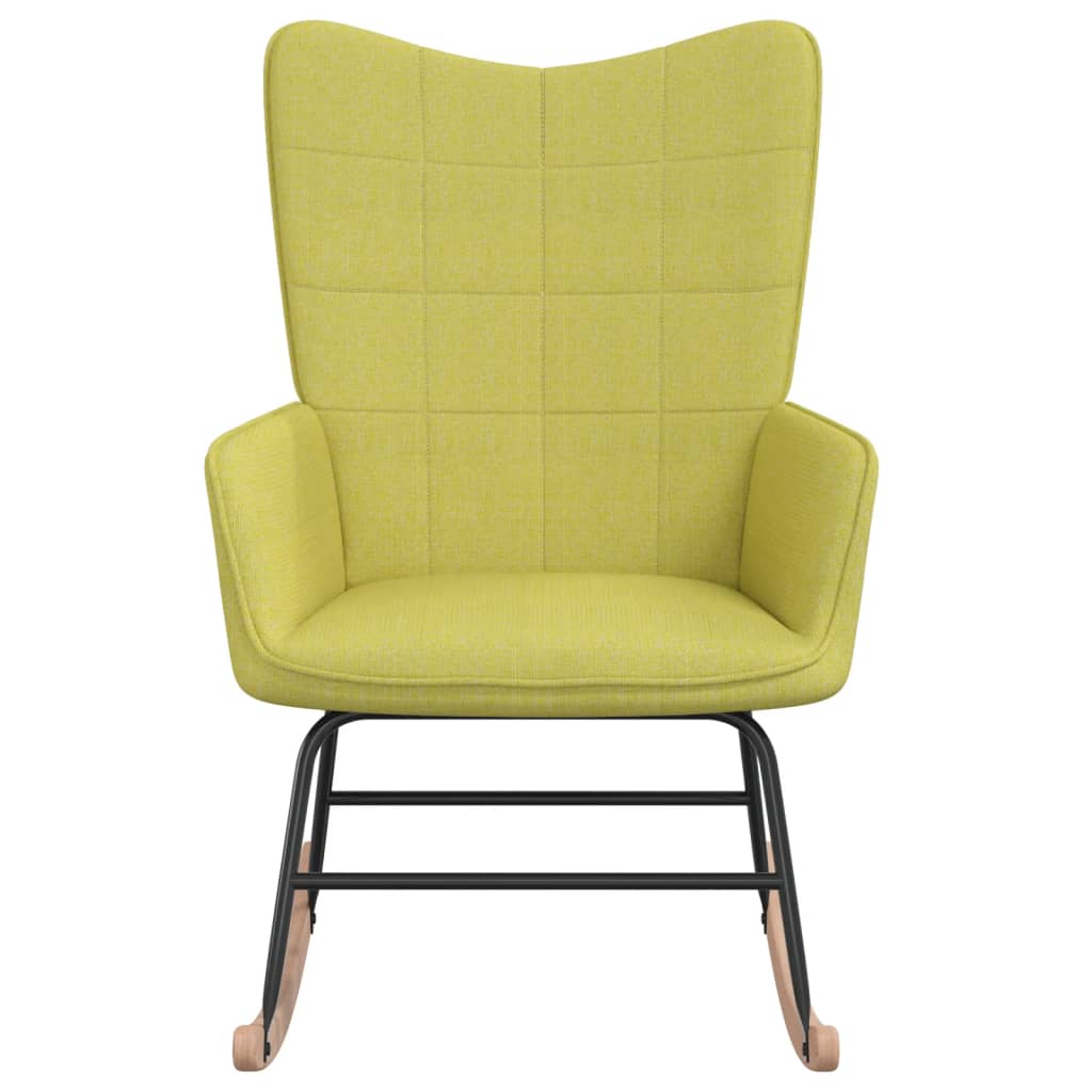 vidaXL Supama kėdė, žalios spalvos, audinys