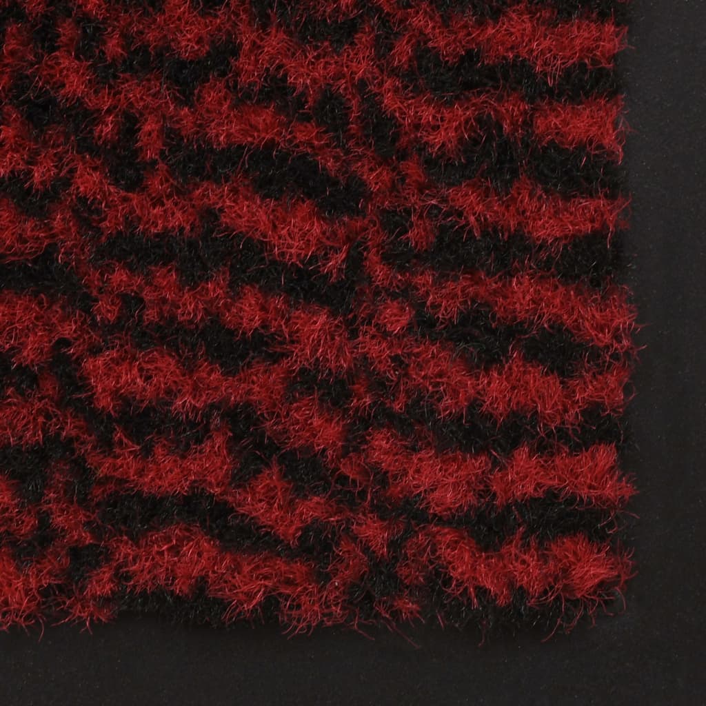vidaXL Durų kilimėliai, 2vnt., raudoni, 40x60cm, kvadratiniai