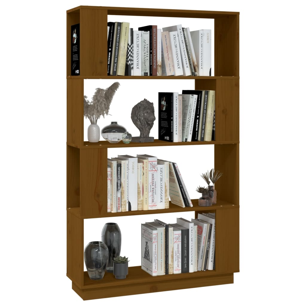 vidaXL Spintelė knygoms/kambario pertvara, ruda, 80x25x132cm, mediena