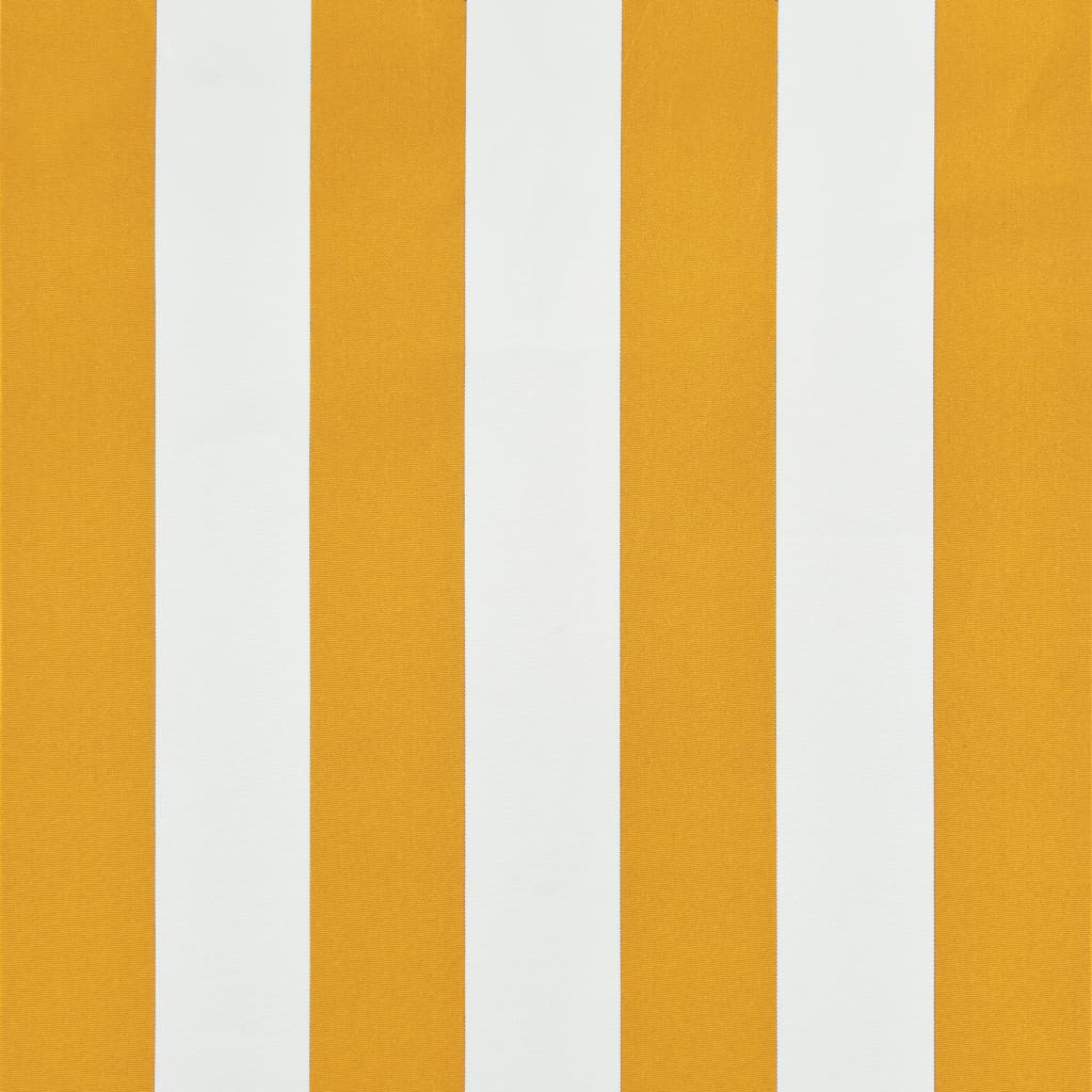 vidaXL Ištraukiama markizė, geltonos ir baltos spalvos, 100x150cm