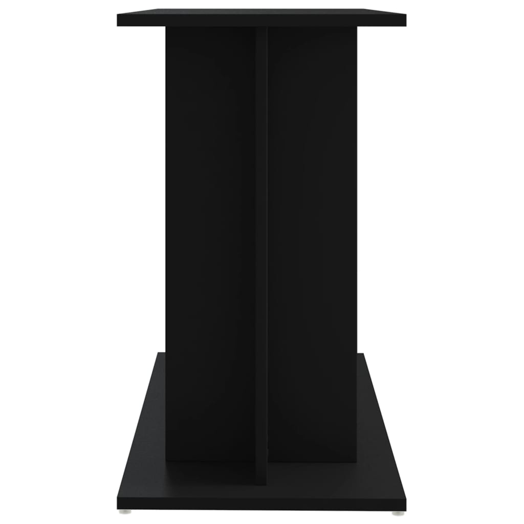 vidaXL Akvariumo stovas, juodos spalvos, 80x35x60cm, apdirbta mediena