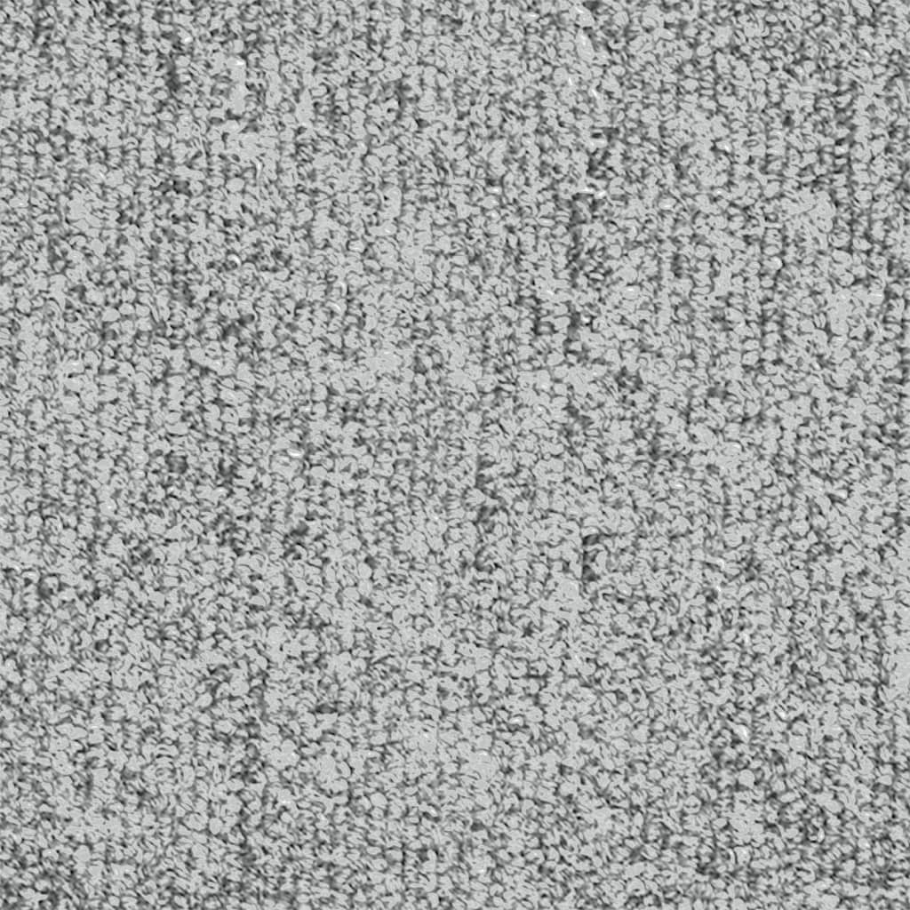 vidaXL Laiptų kilimėliai, 15vnt., šviesiai pilkos spalvos, 65x24x4cm