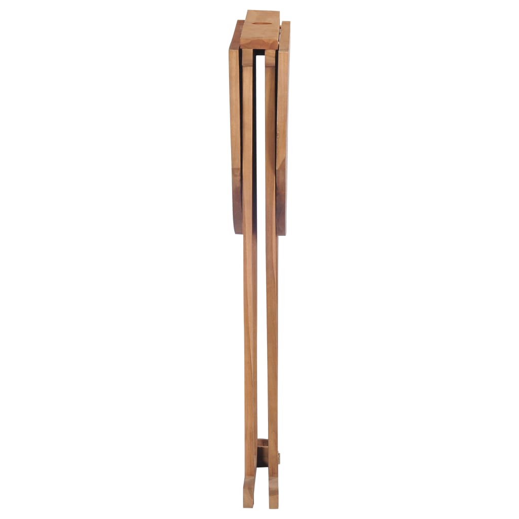 vidaXL Sulankstomas baro stalas, 100x65x105cm, tikmedžio med. masyvas
