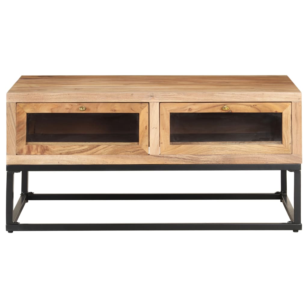 vidaXL Kavos staliukas, 90x60x40cm, akacijos medienos masyvas