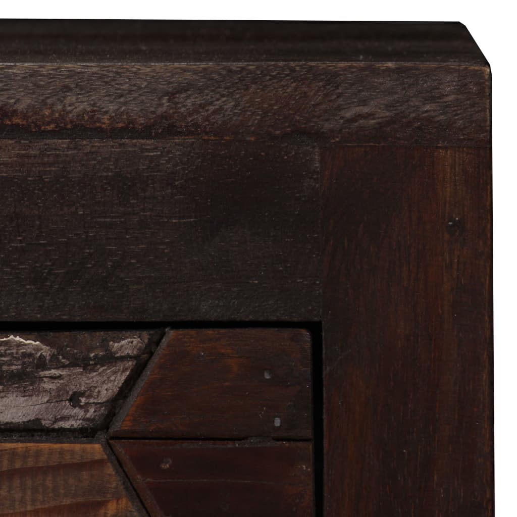 vidaXL Naktinis staliukas, perdibtos medienos masyvas, 40x30x50cm