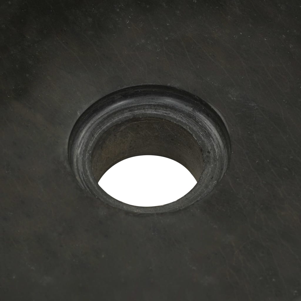 vidaXL Kriauklė, juoda, 30x30x15cm, akmuo