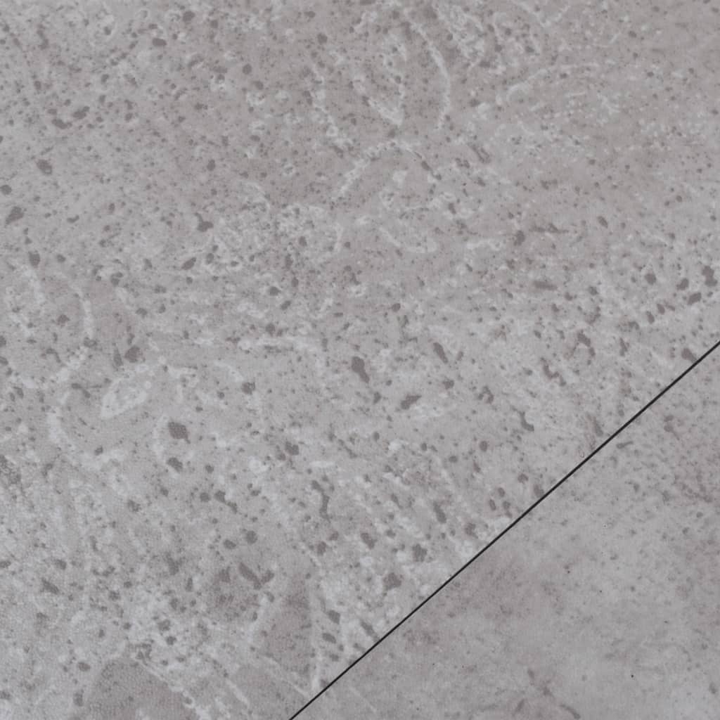 vidaXL Grindų plokštės, žemės pilkos, PVC, 5,21m², 2mm
