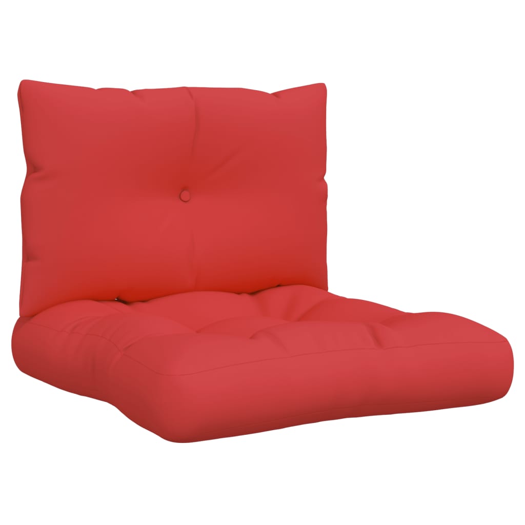 vidaXL Palečių pagalvėlės, 2vnt., raudonos spalvos, audinys