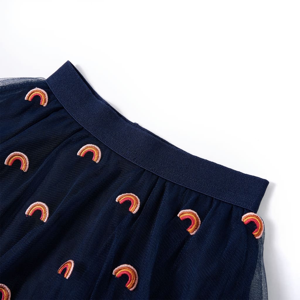 Vaikiškas sijonas su tiuliu, tamsiai mėlynos spalvos, 92 dydžio