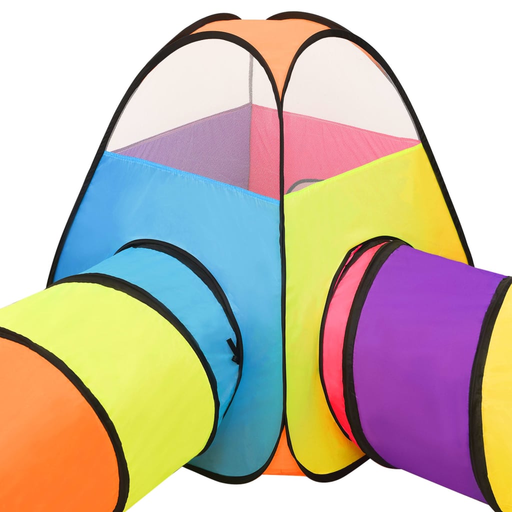 vidaXL Žaidimų palapinė su 250 kamuoliukų, spalvota, 190x264x90cm