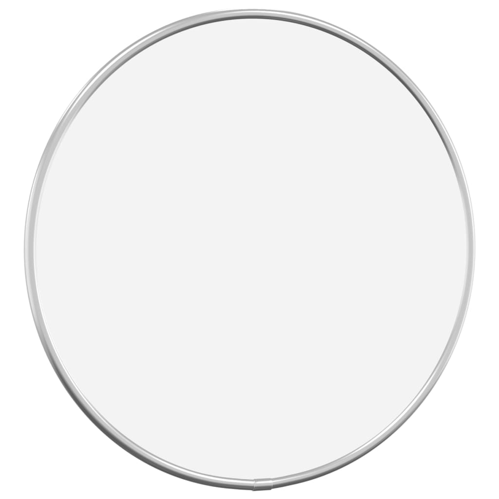 vidaXL Sieninis veidrodis, sidabrinis, 30cm skersmens, apskritas