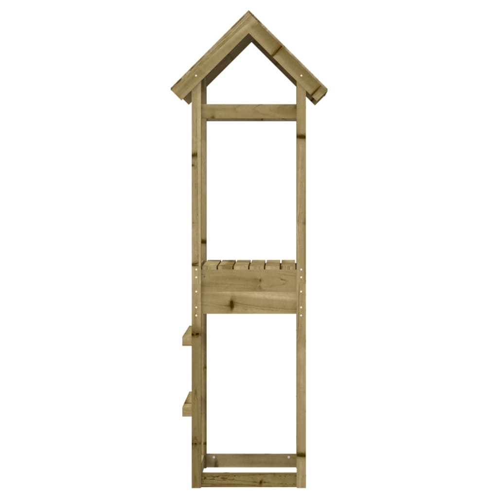 vidaXL Žaidimų bokštas, 53x46,5x194cm, impregnuota pušies mediena