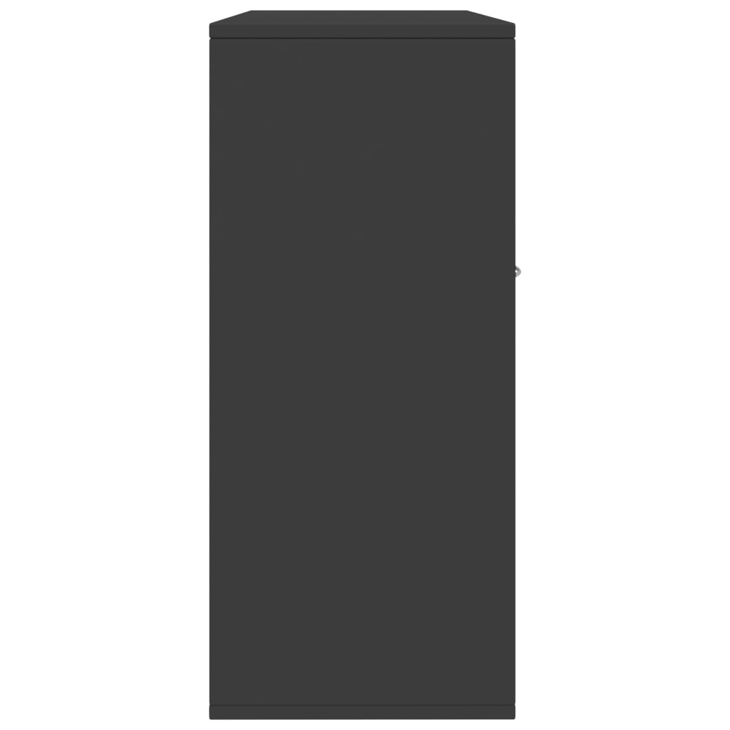 vidaXL Šoninė spintelė, pilkos spalvos, 88x30x70cm, MDP