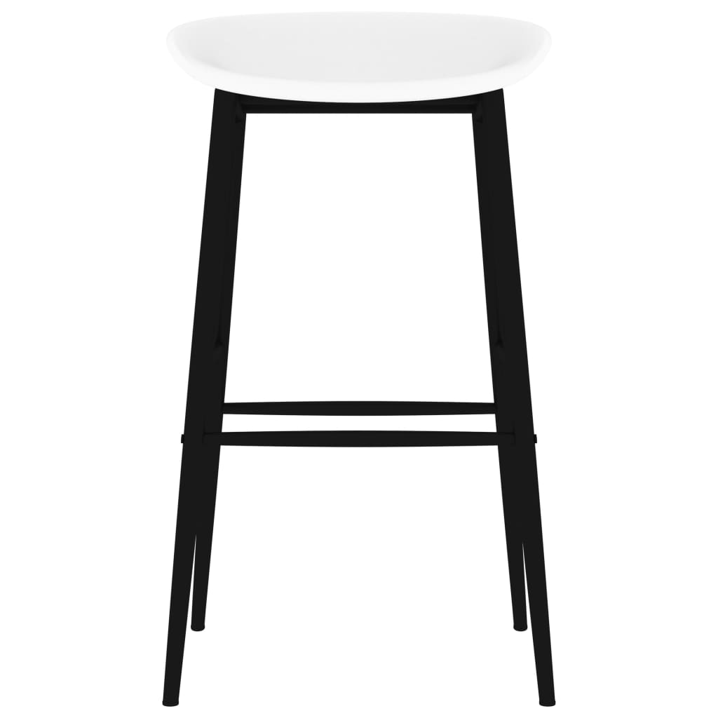 vidaXL Baro kėdės, 2vnt., baltos spalvos