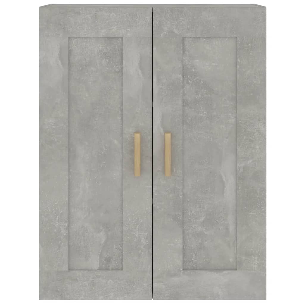 vidaXL Sieninė spintelė, betono pilka, 69,5x32,5x90cm, mediena