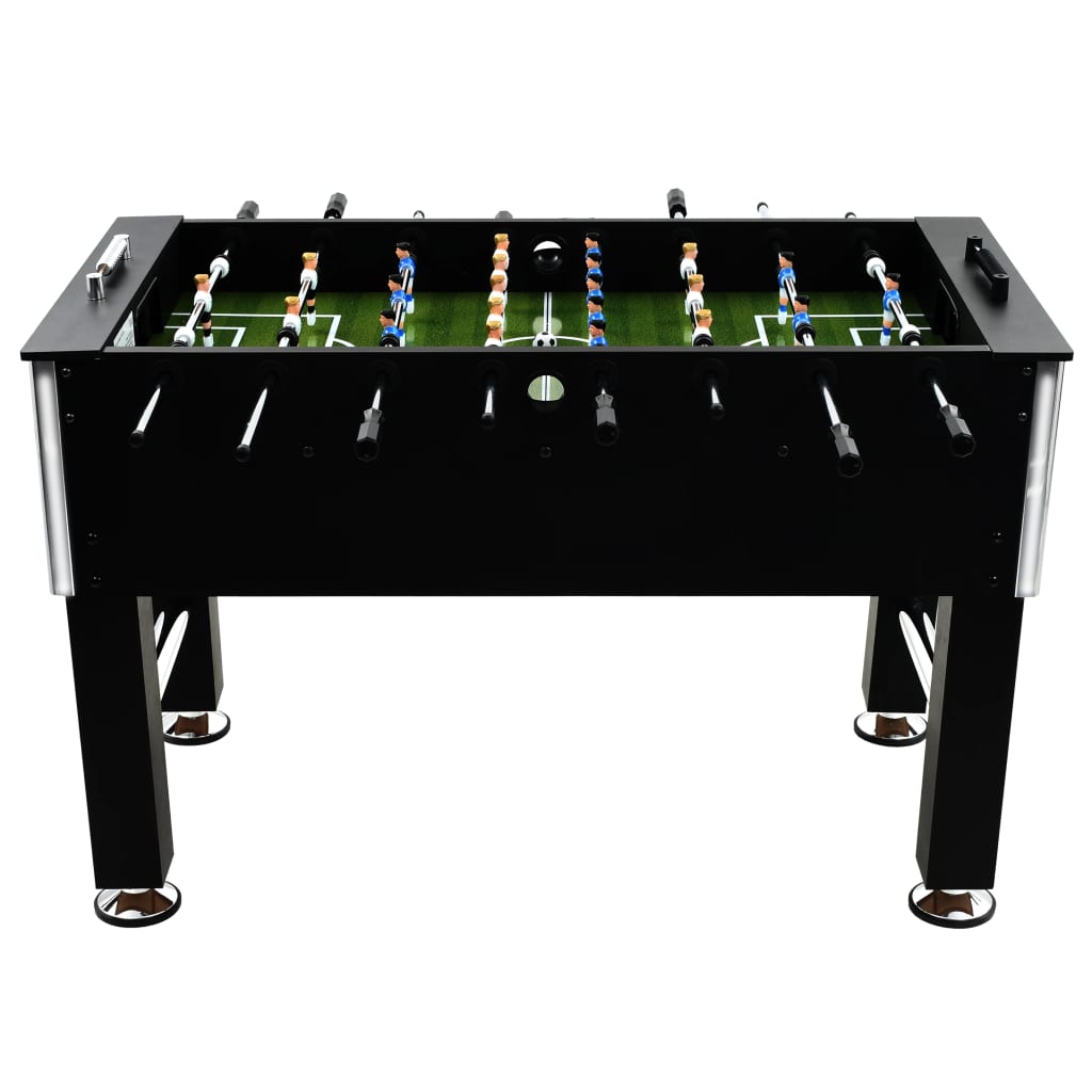 vidaXL Stalo futbolo stalas, juodas, plienas, 60kg, 140x74,5x87,5cm