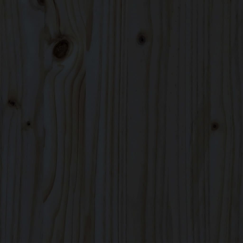 vidaXL Lovos rėmas, juodos spalvos, 140x190cm, medienos masyvas
