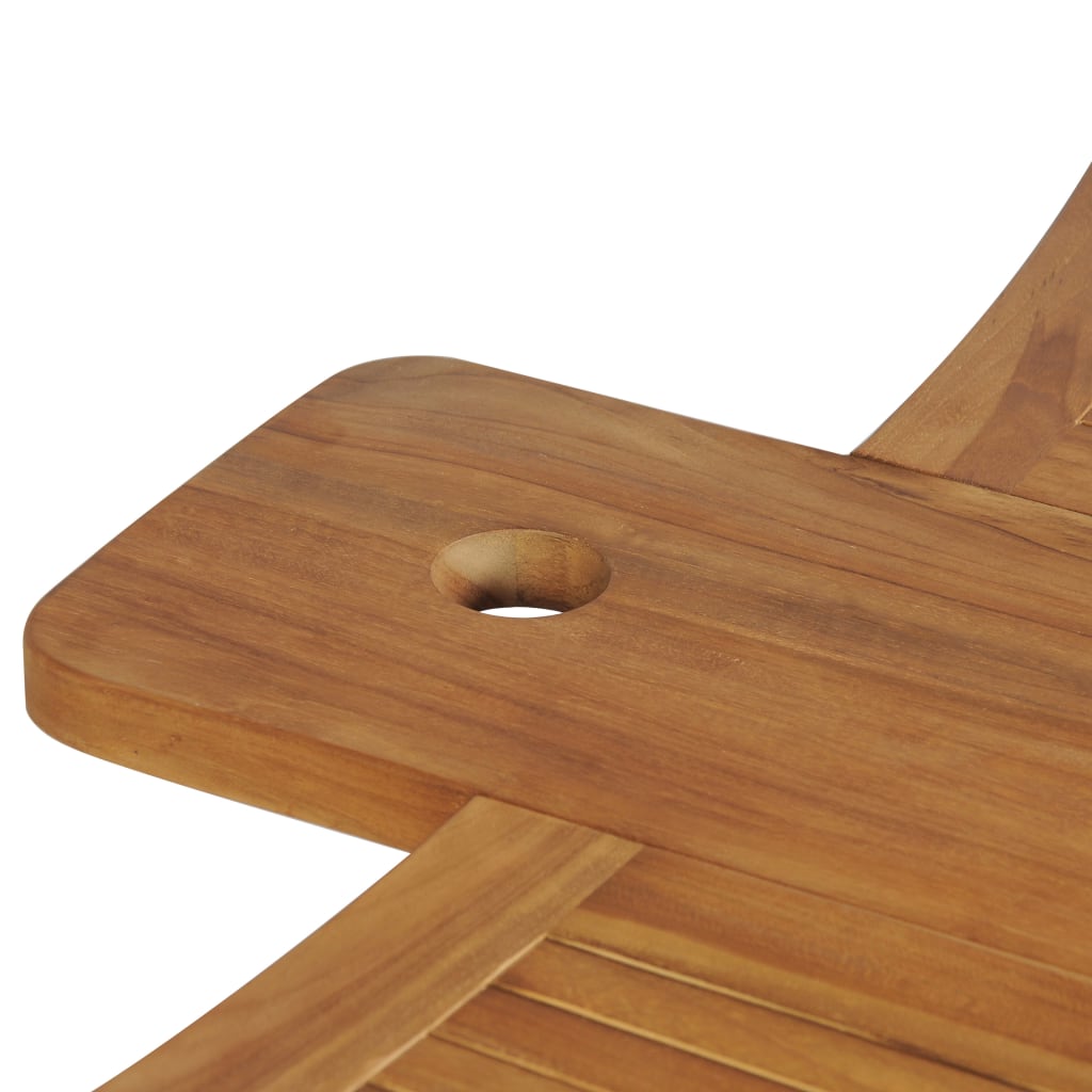 vidaXL Sulankstomas baro stalas, tikmedžio masyvas, 155x53x105cm