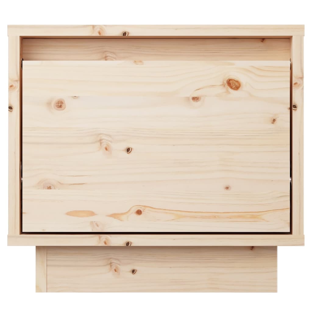 vidaXL Naktinės spintelės, 2vnt., 35x34x32cm, pušies medienos masyvas