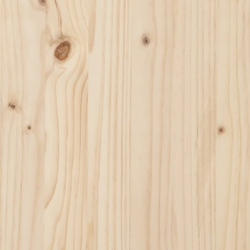 vidaXL Lovos rėmas, 120x190cm, pušies medienos masyvas, dvivietis