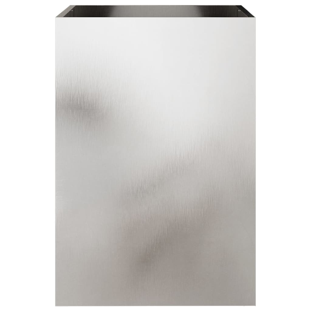vidaXL Lovelis, sidabrinės spalvos, 52x48x75cm, nerūdijantis plienas