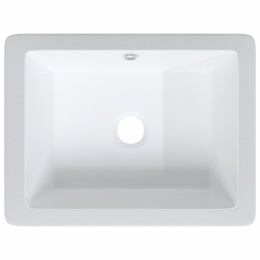 vidaXL Vonios kambario praustuvas, baltas, 36x31,5x16,5 cm, keramika