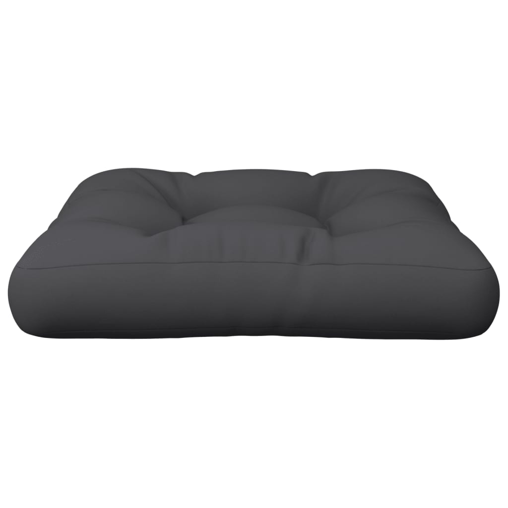 vidaXL Paletės pagalvėlė, juodos spalvos, 60x61x10cm, audinys