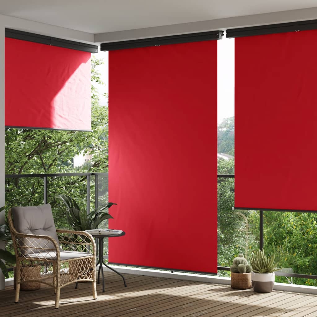 vidaXL Šoninė balkono markizė, raudona, 165x250 cm
