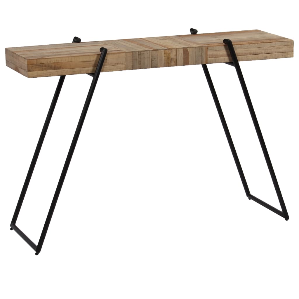 vidaXL Konsolinis staliukas, 120x35x81cm, perdirbta tikmedžio mediena