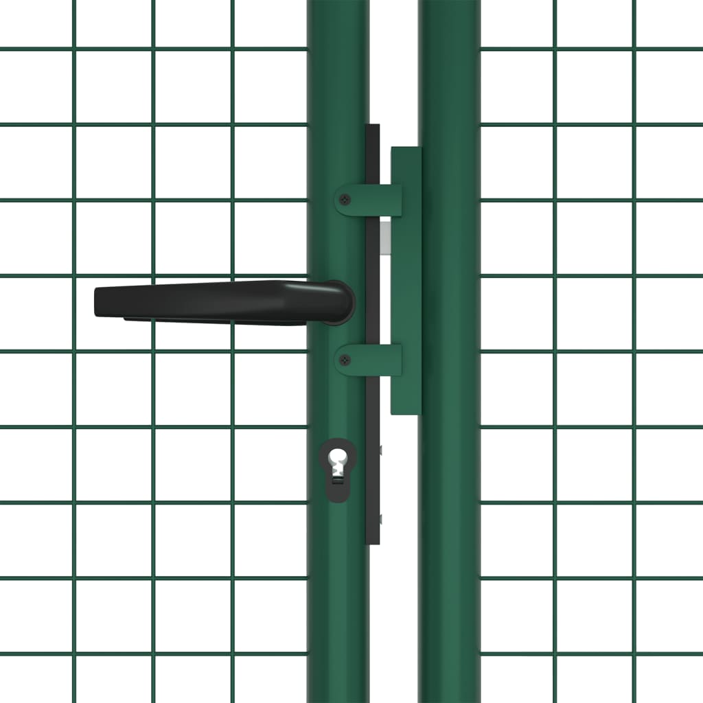 vidaXL Tinkliniai sodo vartai, žalios spalvos, 400x125cm, plienas