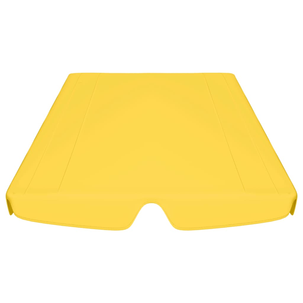 vidaXL Pakaitinis skliautas sodo sūpynėms, geltonas, 188/168x145/110cm