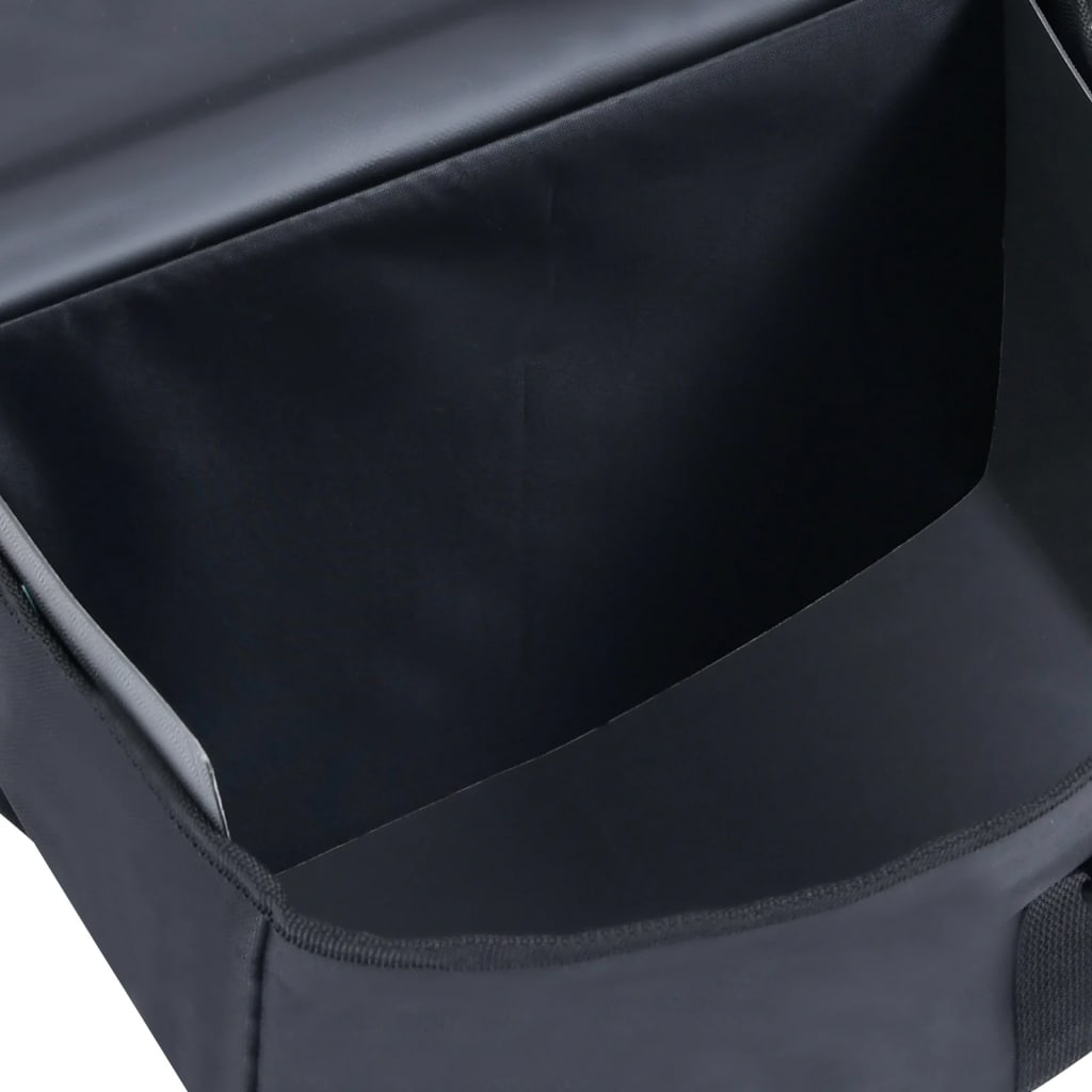 vidaXL Dvigubas krepšys dviračio bagažinei, juodas, 35l