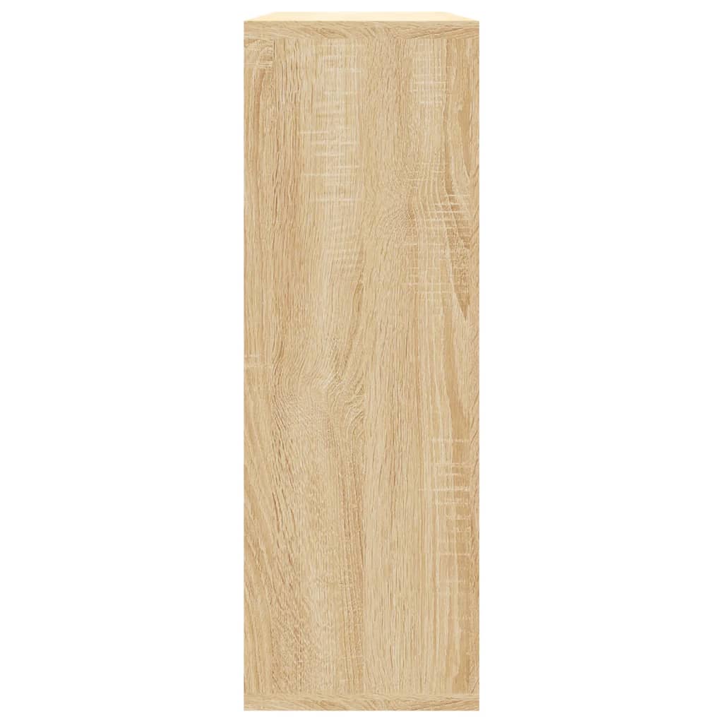 vidaXL Sieninės lentynos, ąžuolo, 104x20x58,5 cm, apdirbta mediena