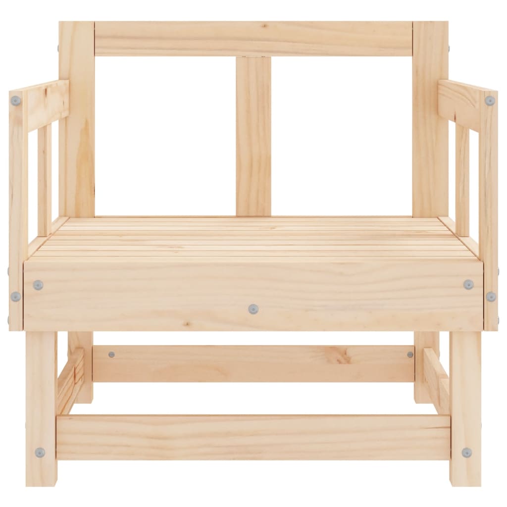 vidaXL Sodo kėdės, 2vnt., pušies medienos masyvas
