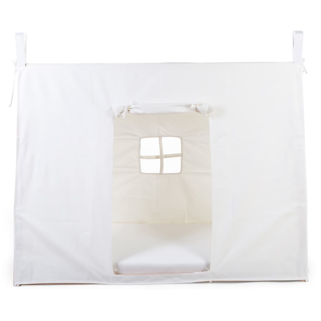CHILDHOME Tipi stiliaus lovos uždangalas, baltos spalvos, 70x140cm