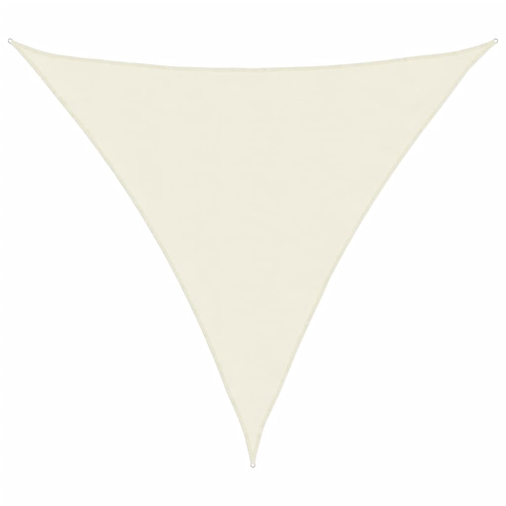 vidaXL Tentas nuo saulės, oksf. aud., trikampis, 3,6x3,6x3,6m, kreminė