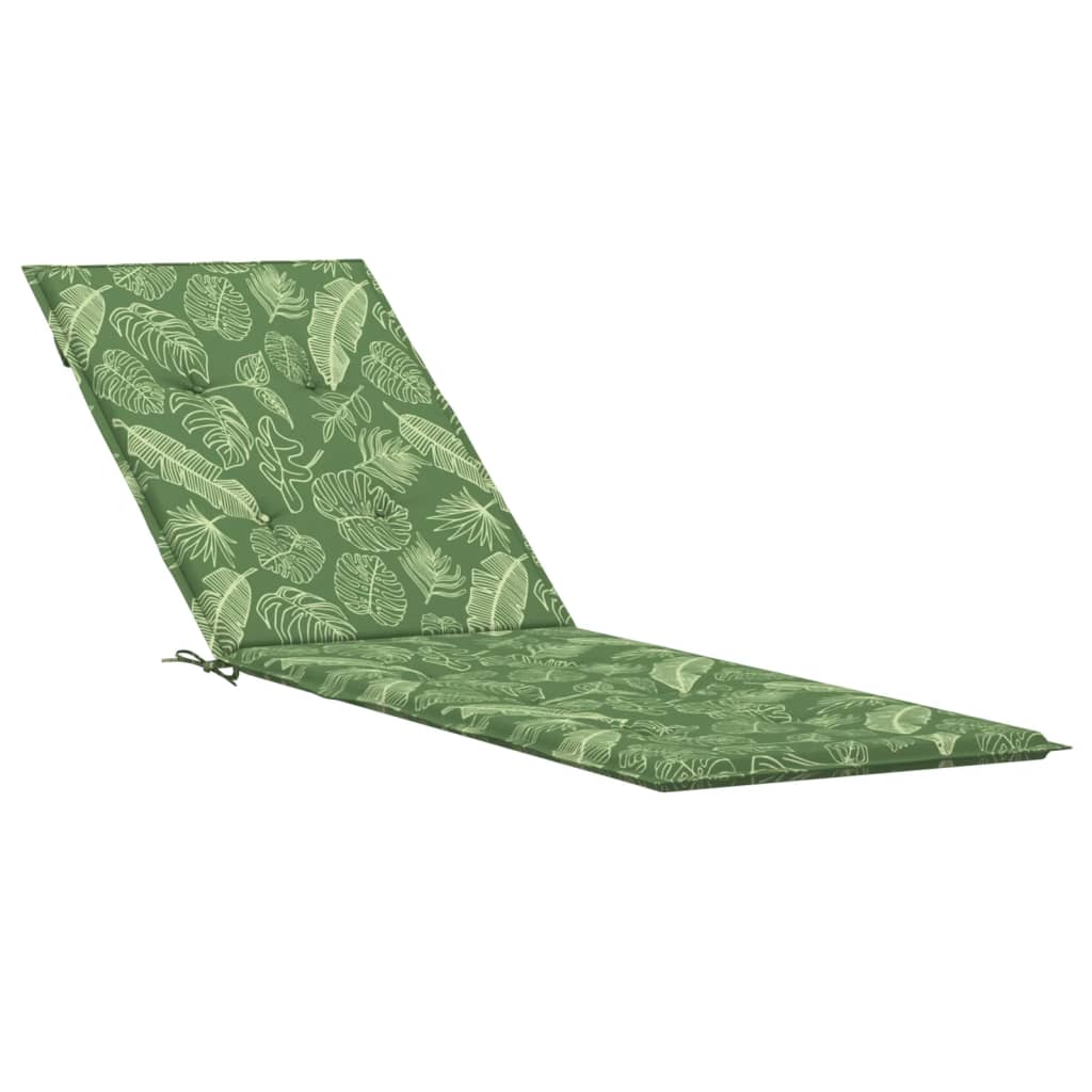vidaXL Terasos kėdės pagalvėlė, oksfordo audinys, su lapais