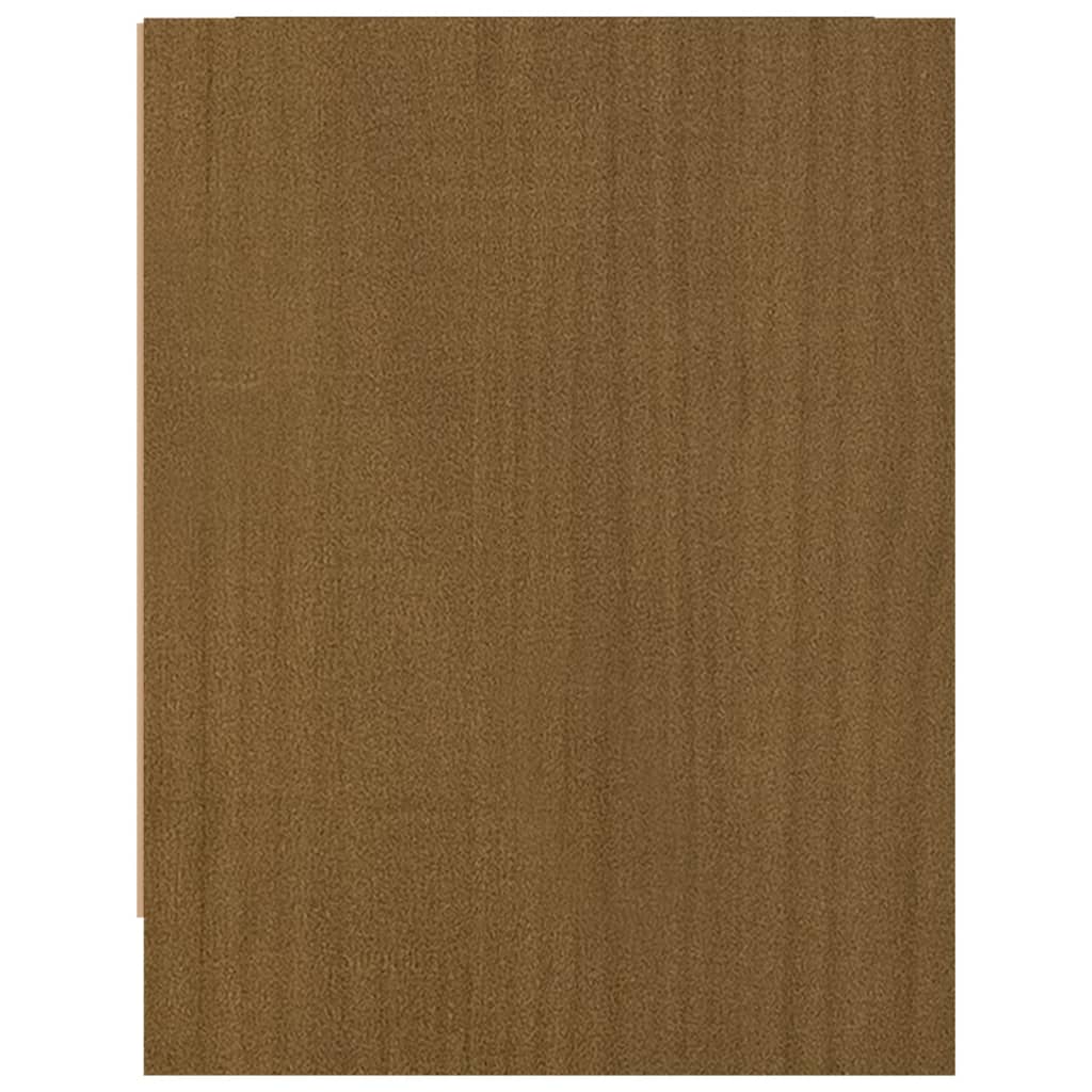 vidaXL Naktinė spintelė, medaus ruda, 40x30,5x40cm, pušies masyvas