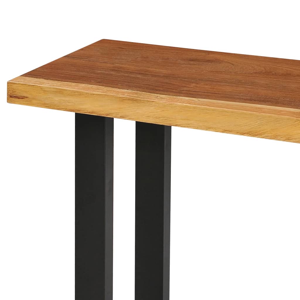 vidaXL Konsolinis staliukas, tikr. skėtaro med. masyv., 110x35x75cm